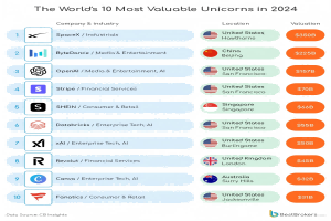 The Top 10 Most Valuable Unicorn Companies small